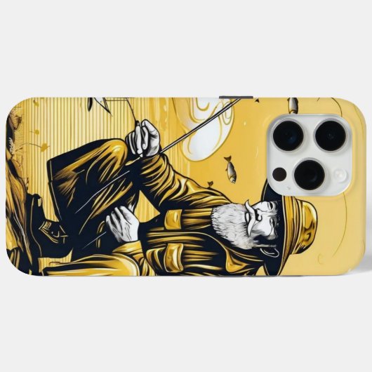 金ゴールド漁師 Case-Mate iPhoneケース (裏面 (横))