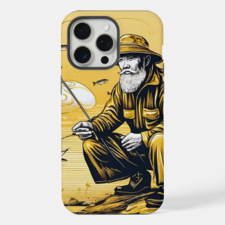 金ゴールド漁師 iPhone 15 PRO MAXケース
