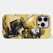金ゴールド漁師 iPhoneケース (裏面横)