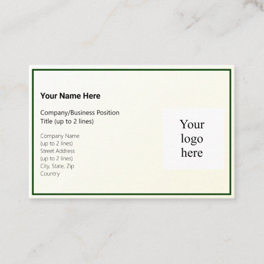 金ゴールド濃淡グラデーションとハンターロゴ（ユーロ） 名刺 (正面)