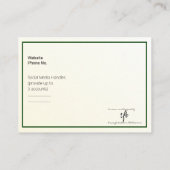 金ゴールド濃淡グラデーションとハンターロゴMighty 名刺 (裏面)