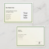 金ゴールド濃淡グラデーションとハンターロゴMighty 名刺 (正面/裏面)