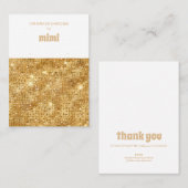 金ゴールド火花耳飾り名刺 名刺 (正面/裏面)