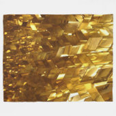 金ゴールド灯 フリースブランケット (正面(横))