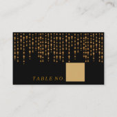 金ゴールド点灯ブラック座席表 プレイスカード (裏面)