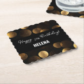 金ゴールド点 ペーパーコースター (アングル)