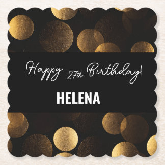 金ゴールド点 ペーパーコースター