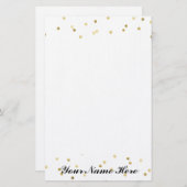 金ゴールド点 便箋 (正面/裏面)