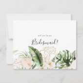 金ゴールド熱帯の花嫁の提案ノートカード ノートカード (正面)