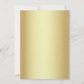 金ゴールド熱帯ビーチリハーサルディナー 招待状 (裏面)