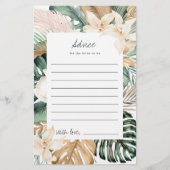 金ゴールド熱帯フローラブライダルシャワーアドバイス (正面)