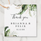 金ゴールド熱帯結婚緑 フェイバータグ (正面)