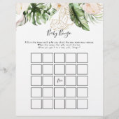 金ゴールド熱帯雨林ベビービンゴシャワーゲーム (正面)