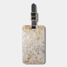 金ゴールド牛革プリントメタリックiPhoneケース