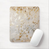 金ゴールド牛革プリント金属マウスパッド マウスパッド (マウス)