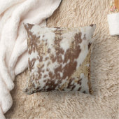 金ゴールド牛革 クッション (ブランケット)