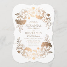 金ゴールド牡丹 |フローラエレガントとヴィンテージ結婚式