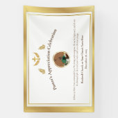 金ゴールド牧師の感謝お祝いイベント 横断幕 (縦)