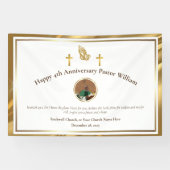 金ゴールド牧師の感謝チャーチアニバーサリーイベント 横断幕 (横)