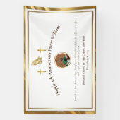 金ゴールド牧師の感謝チャーチアニバーサリーイベント 横断幕 (縦)