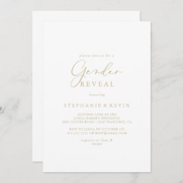 金ゴールド牧歌書性発現パーティー 招待状