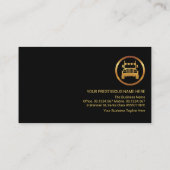 金ゴールド物素晴らし流路運送運転士 名刺 (裏面)