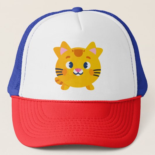 金ゴールド猫 キャップ (正面)
