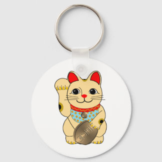金ゴールド猫 キーホルダー