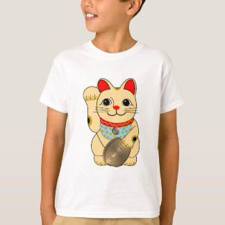 金ゴールド猫 Tシャツ