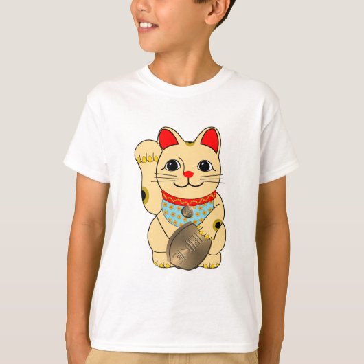 金ゴールド猫 Tシャツ (正面)