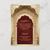 金ゴールド王室のアーチマロ結婚ーン エンクロージャーカード (正面)