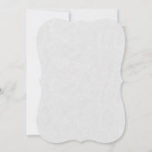 金ゴールド王室のアールデコモノグラムホワイトウェディング招待 招待状 (裏面)