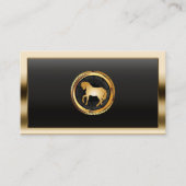 金ゴールド王室のウズロゴプロフェッショナルウマ科の 名刺 (正面)