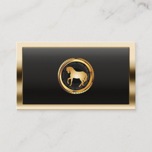 金ゴールド王室のウズロゴプロフェッショナルウマ科の 名刺 (正面)