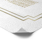 金ゴールド王室のクレスト緑緑化座席表 ポスター (角)