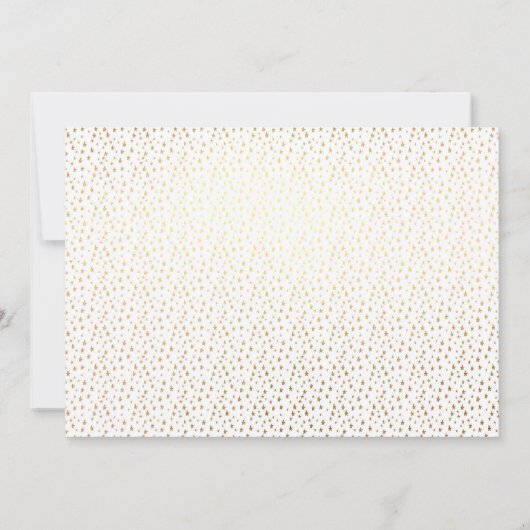 金ゴールド王室のグリッターユニコーンブルーホースプリンセス 招待状 (裏面)