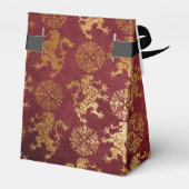 金ゴールド王室のブルゴーニュ・ライオンズ フェイバーボックス (裏面サイド)