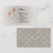 金ゴールド王室の名刺の吹き出し 名刺 (正面/裏面)