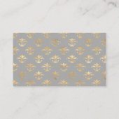 金ゴールド王室の名刺の吹き出し 名刺 (裏面)