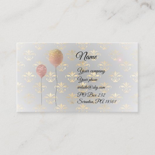 金ゴールド王室の名刺の吹き出し 名刺 (正面)