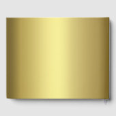 金ゴールド王室の抽象芸術ピーコッ結婚クズゲストブック ゲストブック (裏面)