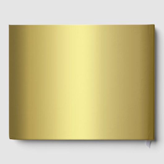 金ゴールド王室の抽象芸術ピーコッ結婚クズゲストブック ゲストブック (裏面)