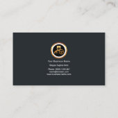 金ゴールド王室の波ブラッエレガントク運転手 名刺 (裏面)