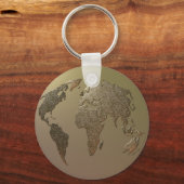 金ゴールド球 キーホルダー (正面)