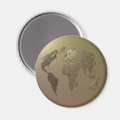 金ゴールド球 マグネット (正面/裏面)