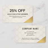 金ゴールド理事 割引カード (正面/裏面)