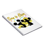 金ゴールド生まれへ応援MEGAPHONEチアリーダー ノートブック (右側)