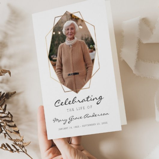 金ゴールド生葬式折り畳みプログラム チラシ