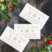 金ゴールド用スノーフレーク・ブック エンクロージャーカード