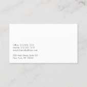 金ゴールド用フラットウェアロゴイベントプランナー、ケータリング 名刺 (裏面)